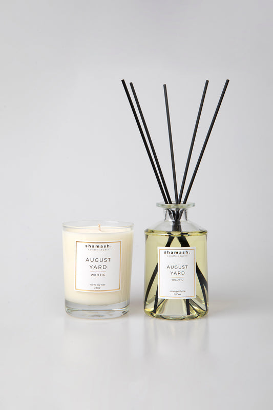 AUGUST YARD BOLD COLLECTION CANDLE (230gr) & ROOM PERFUME (200ml)