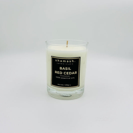 BASIL & RED CEDAR PURE COLLECTION CANDLE