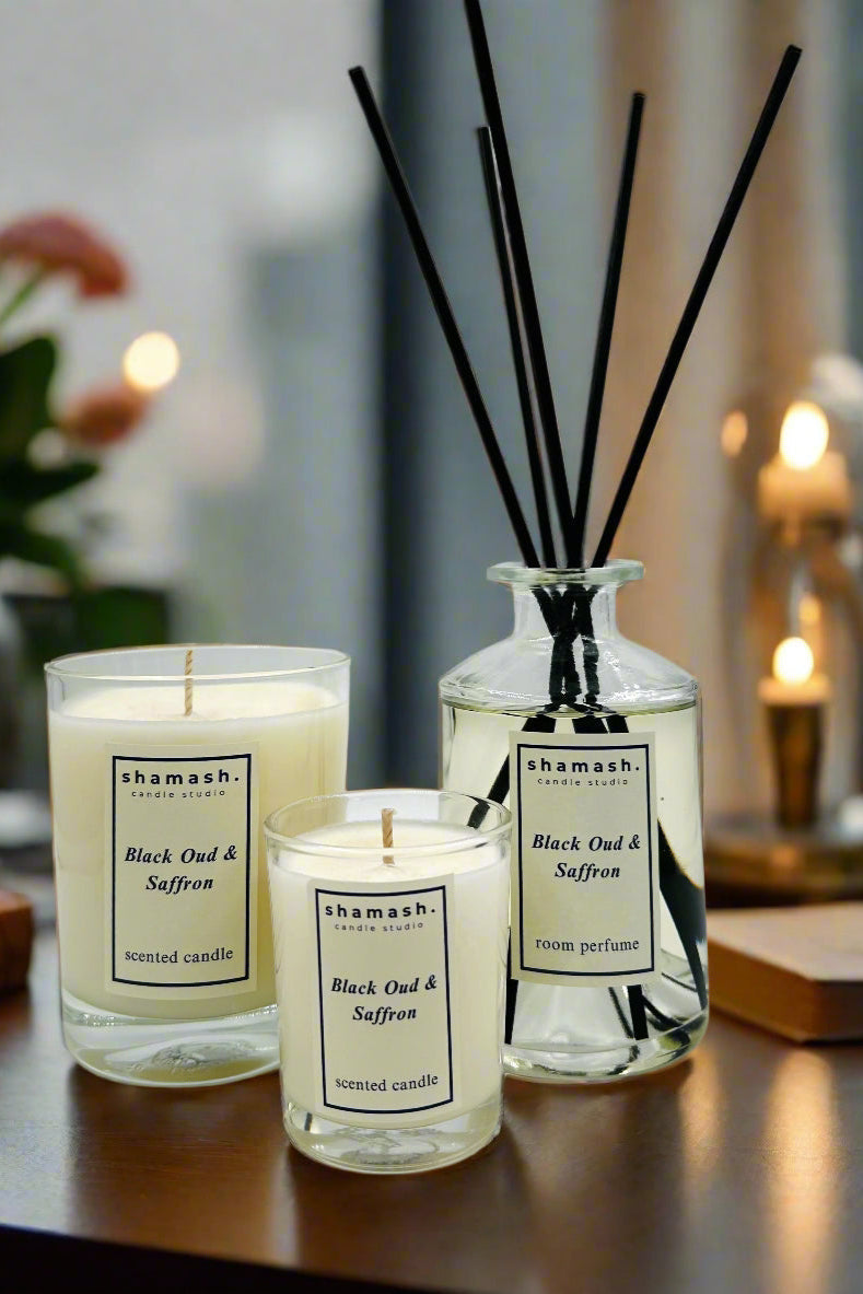BLACK OUD & SAFFRON ROOM PERFUME - Noir