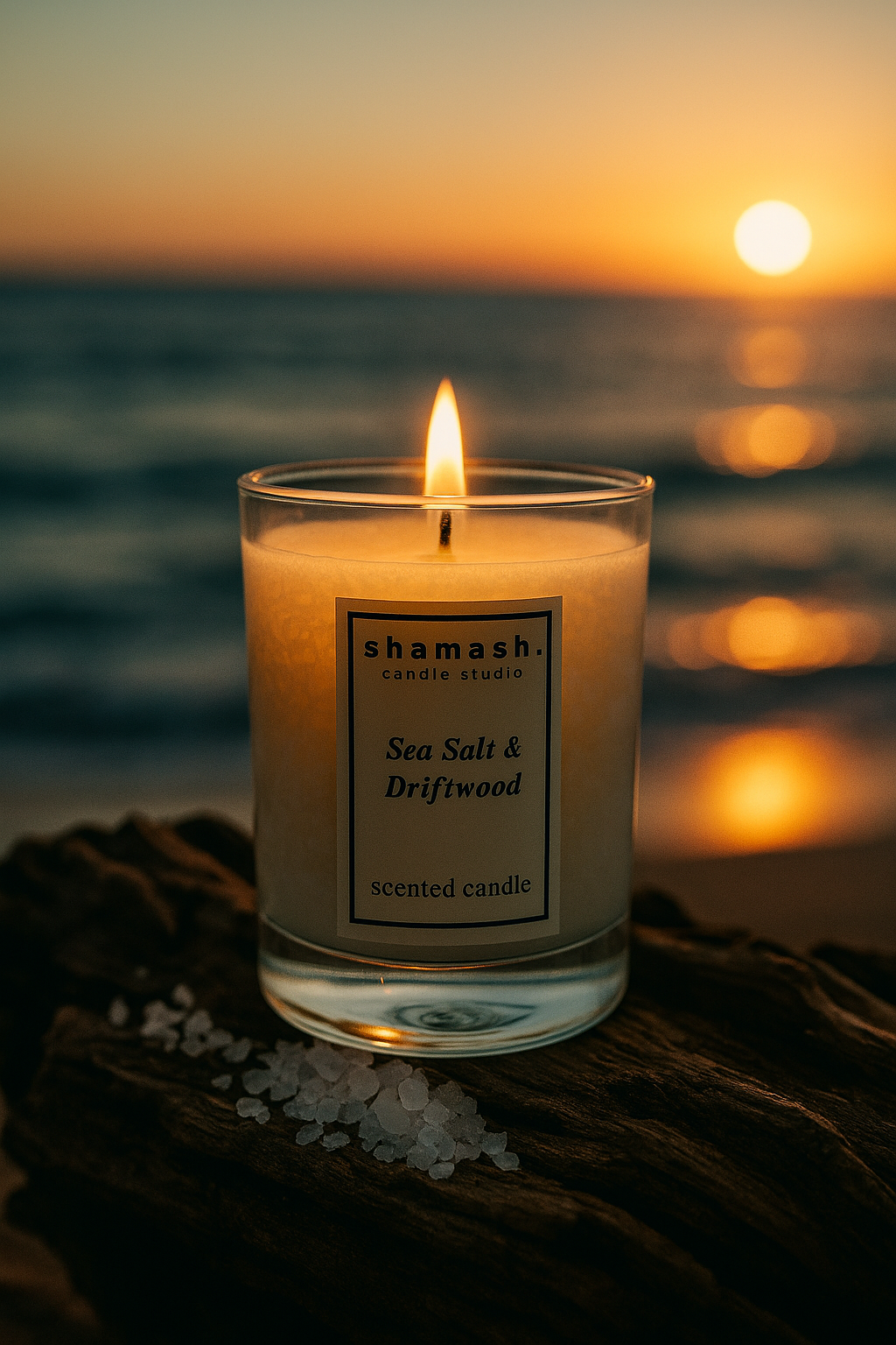SEA SALT & DRIFTWOOD CANDLE - Aegean Reverie