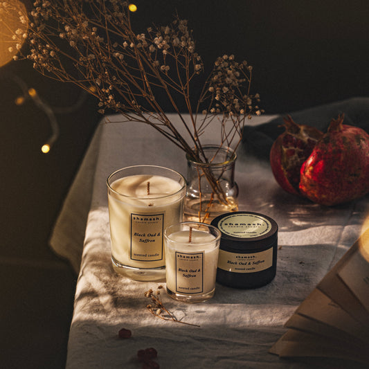 BLACK OUD & SAFFRON CANDLE - Noir