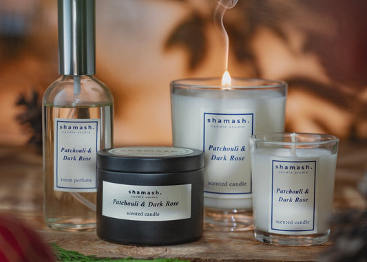 PATCHOULI & DARK ROSE CANDLE - Noir
