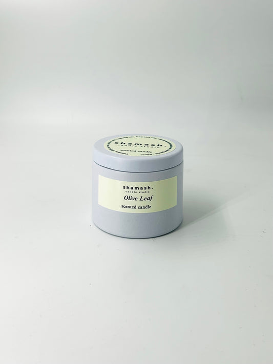 OLIVE LEAF TRAVEL CANDLE - Aegean Reverie