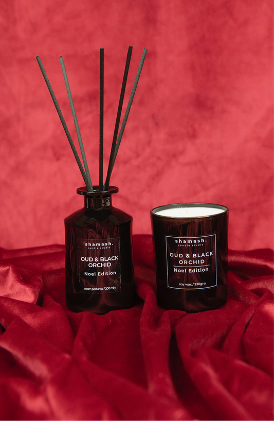 OUD AND BLACK ORCHID NOEL CANDLE (230gr) & ROOM PERFUME (200ml)