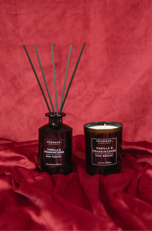 VANILLA & FRANKISENCE NOEL CANDLE (230gr) & ROOM PERFUME (200ml)