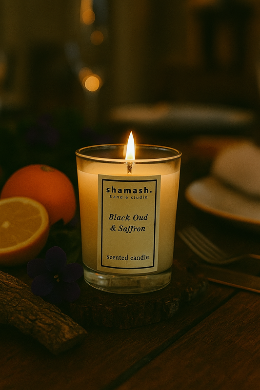 BLACK OUD & SAFFRON CANDLE - Noir