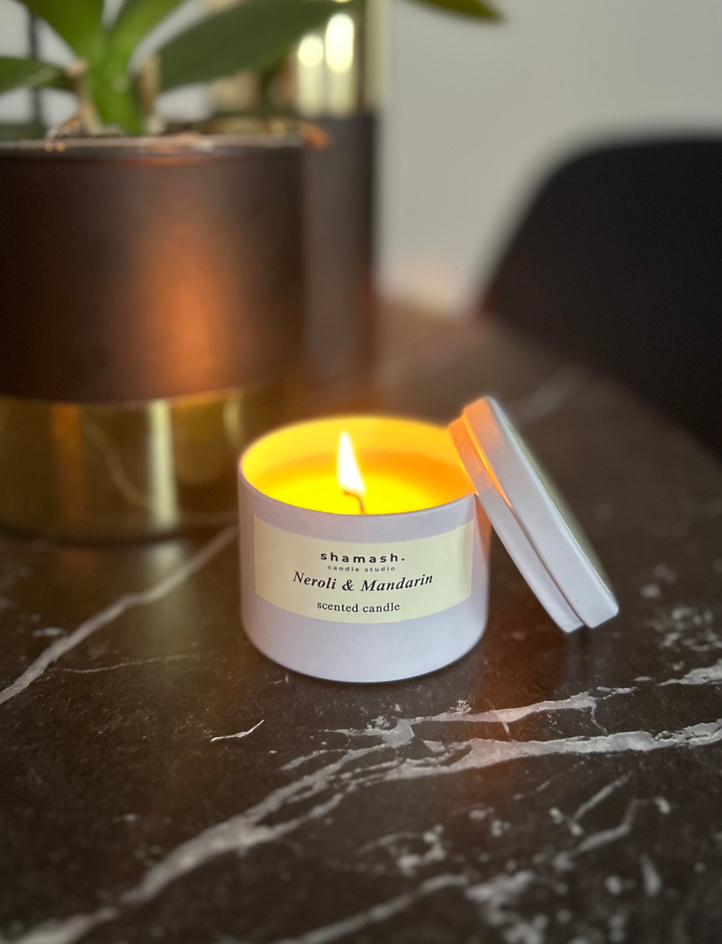 NEROLI & MANDARIN TRAVEL CANDLE - Aegean Reverie