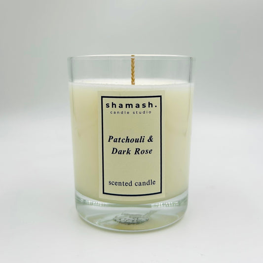 PATSOULI & DARK ROSE CANDLE - Noir