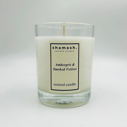 AMBERGIS & SMOKED VETIVER CANDLE - Noir