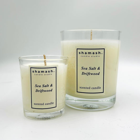 SEA SALT & DRIFTWOOD CANDLE - Aegean Reverie