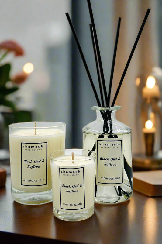 BLACK OUD & SAFFRON ROOM PERFUME - Noir