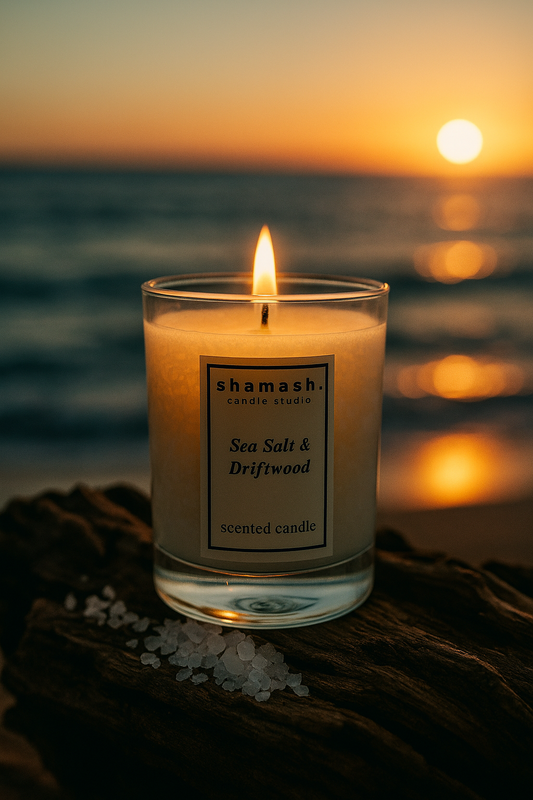 SEA SALT & DRIFTWOOD CANDLE - Aegean Reverie