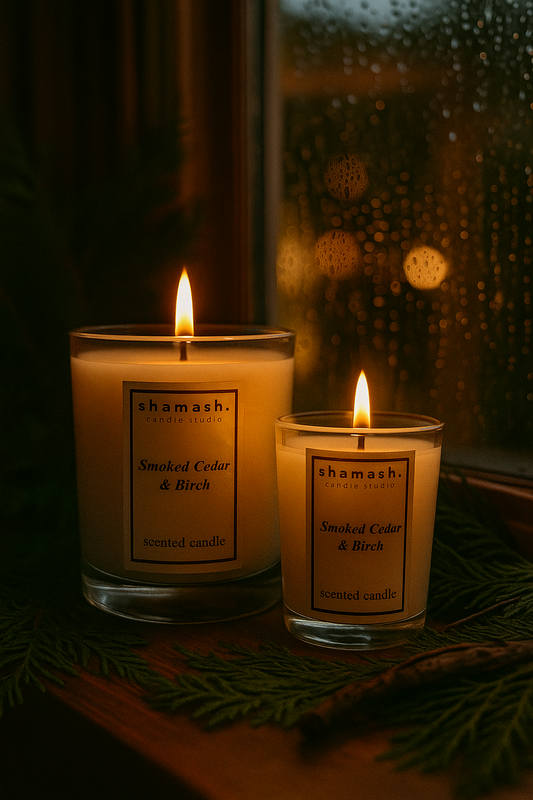 SMOKED CEDAR & BIRCH CANDLE - Embers of Solstice